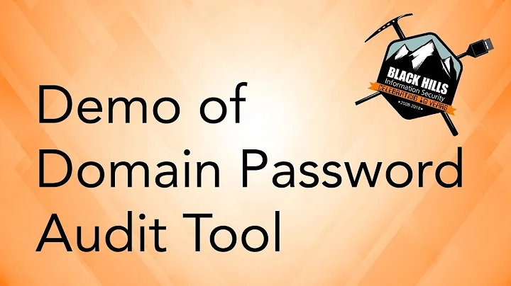Demo of Domain Password Audit Tool