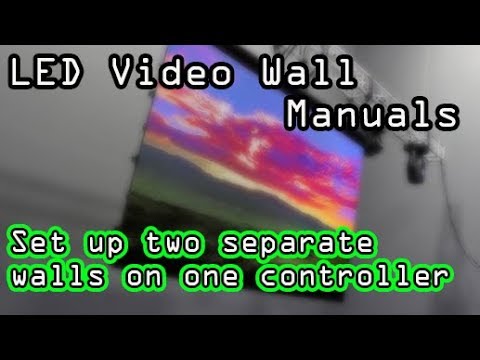 LED Wall Tutorials - Drive two walls with ONE controller