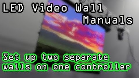 LED Wall Tutorials - Drive two walls with ONE controller