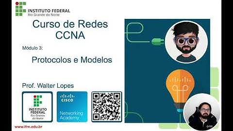 CCNA1: Módulo 3 - Protocolos e Modelos - Arquitetura de Redes de Computadores