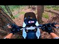 Un ktm 990 adventure dans les bois