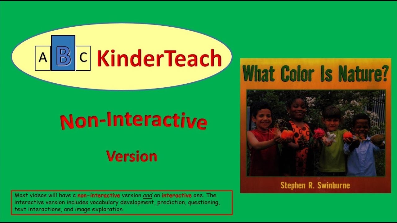 What Color is Nature? NonInteractive Read Aloud YouTube
