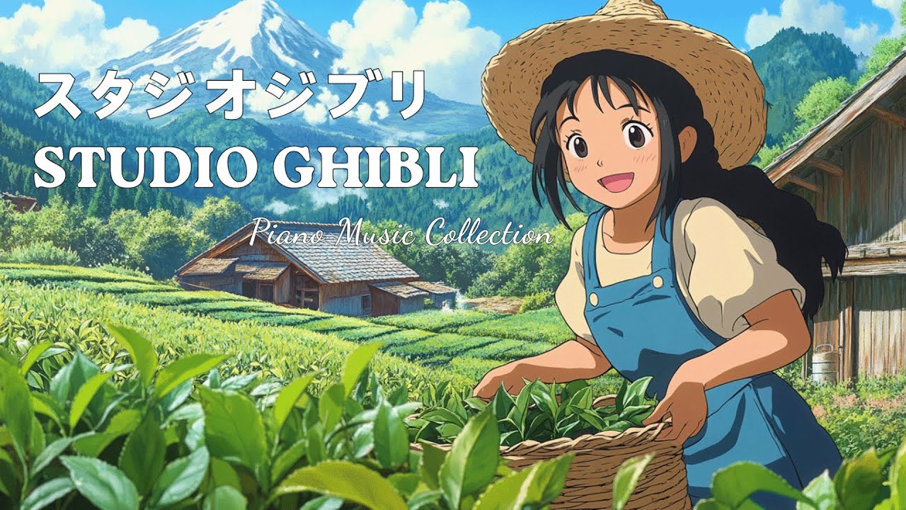 🍃 Soft Ghibli Piano Background Music for Studying, Focusing and Calm Daily Moments