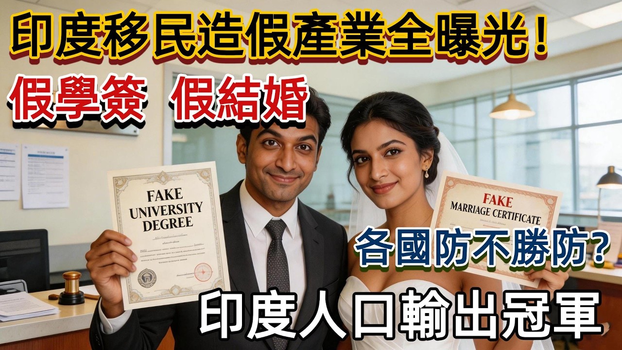 炸了！印度移民造假全曝光，假學簽、假結婚套路嚇瘋各國！