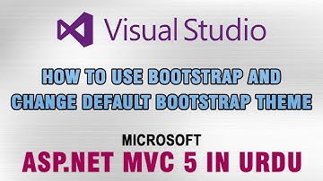 ASP.NET MVC 5 Tutorial In Urdu - How to use Bootstrap 3 and change default theme
