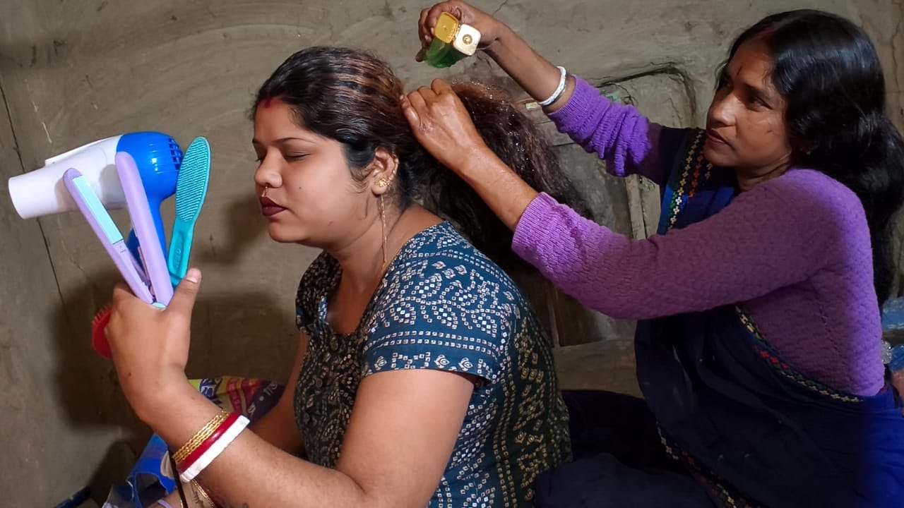 ASMR|| Doing My Sweet Moom Golden Wooden Hair Massage (Relaxation)💈🫶