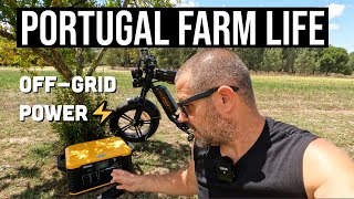 Off Grid Solar Power on the Farm ⚡ FJDynamics MP2000 ⚡ PORTUGAL FARM LIFE