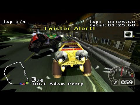 NASCAR Rumble PS1 Gameplay HD (60FPS)