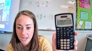 Fractions on a TI 30Xiis