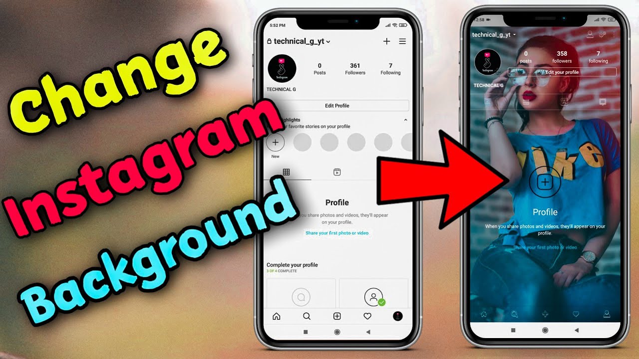 How To Change Instagram Background Wallpaper | How To Set Instagram  background photo - YouTube