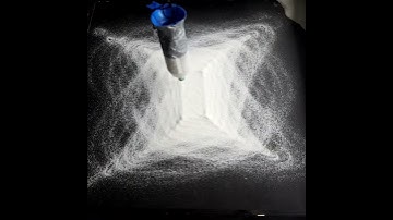 Sand pendulum Lissajous patterns.  Support OURRESCUE.ORG at PocketFullOfSawdust.Etsy!