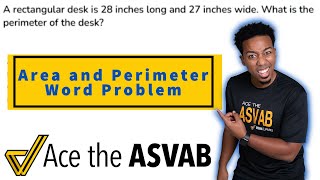 ASVAB Mathematical Knowledge and Arithmetic Reasoning - Area and Perimeter Practice Test Question