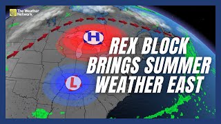 Rex Block Pattern Gives A 'Second Summer' To Ontario And Quebec | #forecast