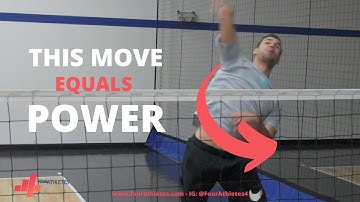 Hitting a volleyball with POWER comes from THIS MOVE!