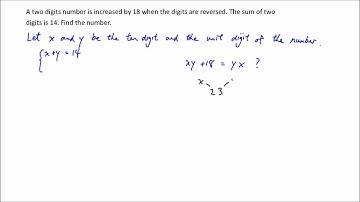 DSE math in junior form - simultaneous equation (find a two-digit number)