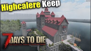 Amazing Island Castle Highcalere Keep - 7 Days To Die Alpha 17