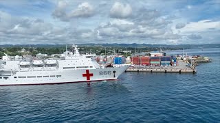 Chinese naval hospital ship 'Peace Ark' makes first visit to Solomon Islands