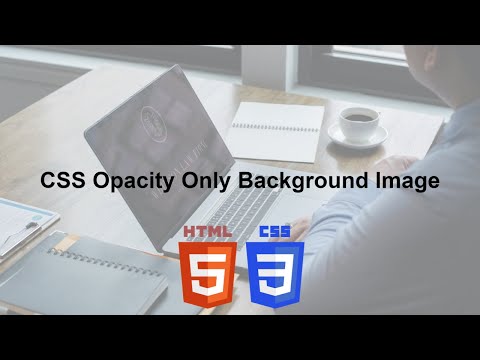css opacity only background image