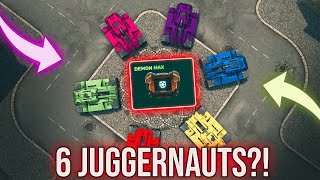 6 Juggernauts with the DEMON module on one map!