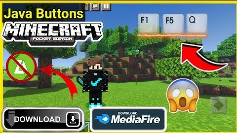 F5,F1 And Q Buttons For Minecraft PE | f5 button for minecraft pe | Java Buttons | in Hindi | 2021