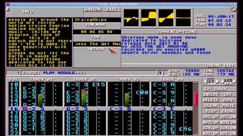 Crying Chips (2017 - alpha version) protracker module by Jess The Wet Machine