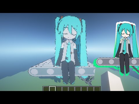 Anamanaguchi - Miku ft. Hatsune Miku but in Minecraft