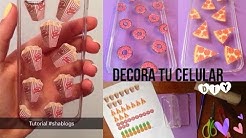 Como decorar fácil tu forro, funda o protector para tu celular I DIY