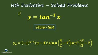 Nth Derivative Solved Examples In Hindi If Y Tan Inverse X Prove That Yn 1 N N 1 Mathematics Youtube