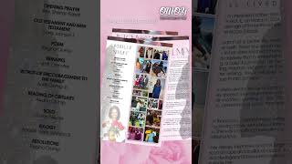 Phyllis Ann Crump Funeral Program Design - Small Single Fold