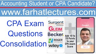 CPA Exam Questions: Consolidations