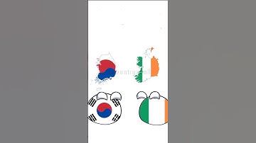 landen met vergelijkbare kaartvorm deel 1 #usa #southkorea #ireland #countryball