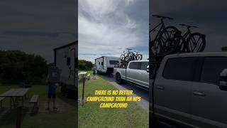 Time to unhitch and chill. Want to guess which NPS campground this is? Recap on a future pod. #rv