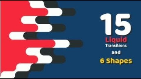 15 Liquid Transitions ( After Effects Project Files ) ★ AE Templates ★