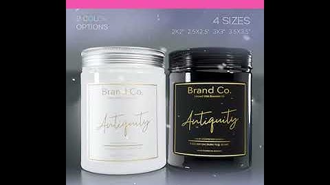 Printable Candle Label Template Customizable Downloadable