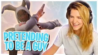 Pretending To Be A Guy Fortnite Battle Royale Gameplay Kittyplays