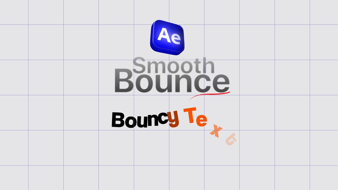 Smooth Bouncy Text Animation in After Effects (No Plugins) - YouTube