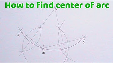 HOW TO FIND THE CENTER OF AN ARC || GEOMETRICAL CONSTRUCTION || ENGINEERING DRAWING