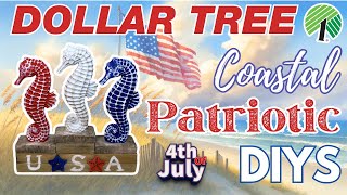Starfish & Stripes! 7 NEW Coastal Patriotic Dollar Tree DIYS & Hacks for the 4th of July