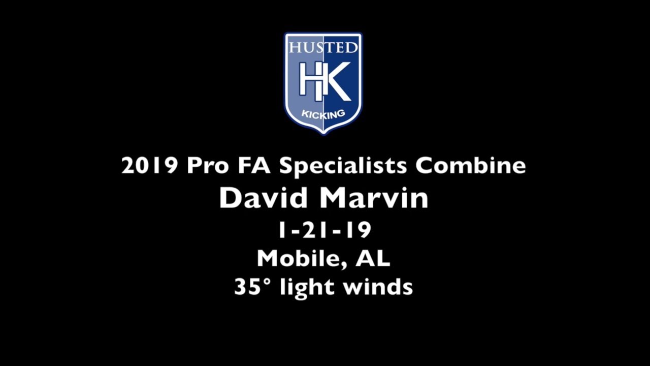 David Marvin - Kicker - 2019 Michael Husted Free Agent Combine (1/21/19)
