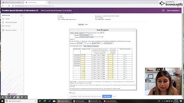 Frontline / eSped / eStar : Updating Goal Progress