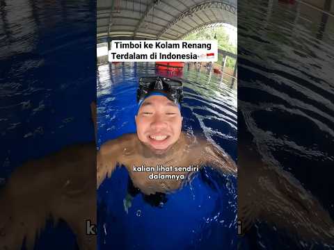 TIMBOI CHALLENGE KE DASAR KOLAM RENANG TERDALAM DI INDONESIA?! 😱🇮🇩 16 meter dalamnya…