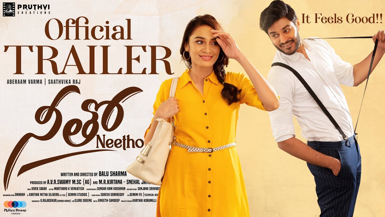 Neetho Movie Trailer (Telugu) | Balu Sharma | Aberaam Varma | Saathvika Raj | Romantic Drama 2024