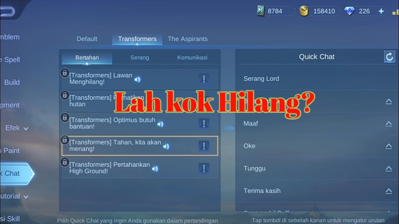 Bug sistem ml || quick chat dari event Transformers dan aspirants kok