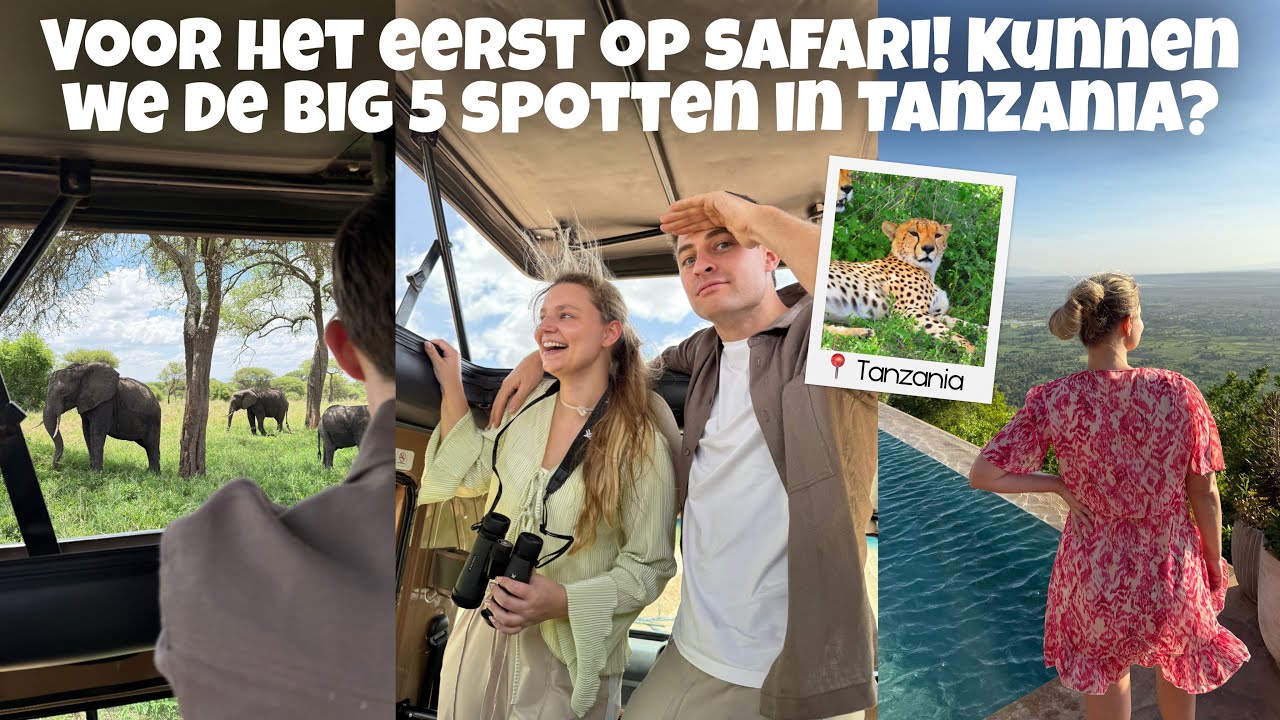 VOOR HET EERST OP SAFARI! KUNNEN WE DE BIG 5 SPOTTEN IN TANZANIA? SAFARI VLOG 1 | Joyce Rikken