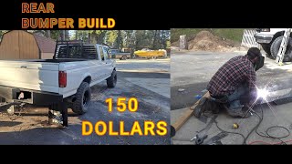 96 POWERSTROKE OBS REAR BUMPER BUILD DIAMOND PLATE STEEL DIY