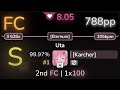 8.0⭐ [Karcher] | Imperial Circus Dead Decadence - Uta [Eternum] 99.97% (#1 788pp FC) - osu!