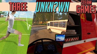 3 Unknown Steam Games | Bus Driver Simulator, Industrial Firefighters & World of Tennis screenshot 4