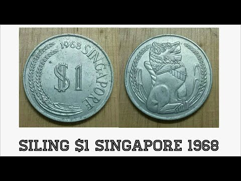 Siling $1 Singapore 1968 ¦ Koin Lama