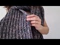 Brioche stitch scarf - Dolce&Gabbana pattern - knitted shawl