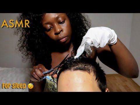 ASMR For Sleep 😴 Real Hair Trimming 💈| Relaxing Tingles Sounds